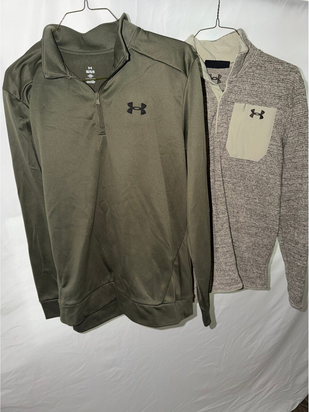 Under Armour Men's 2-Pack Quarter-Zip Pullovers Size Large